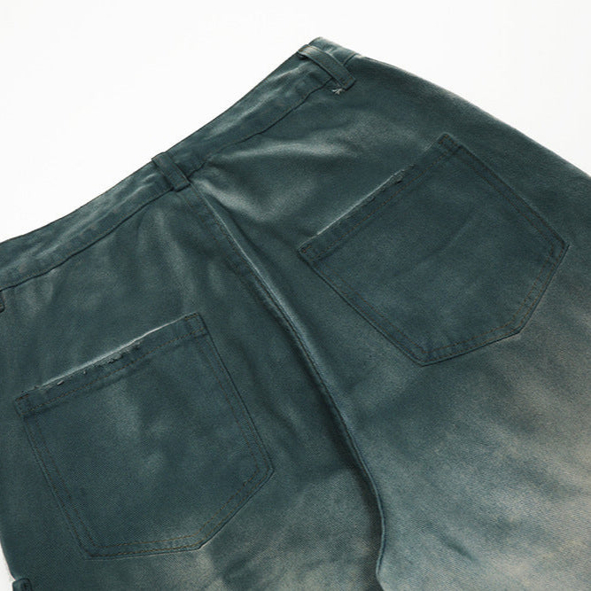 Hand Painted Paint Loose Denim