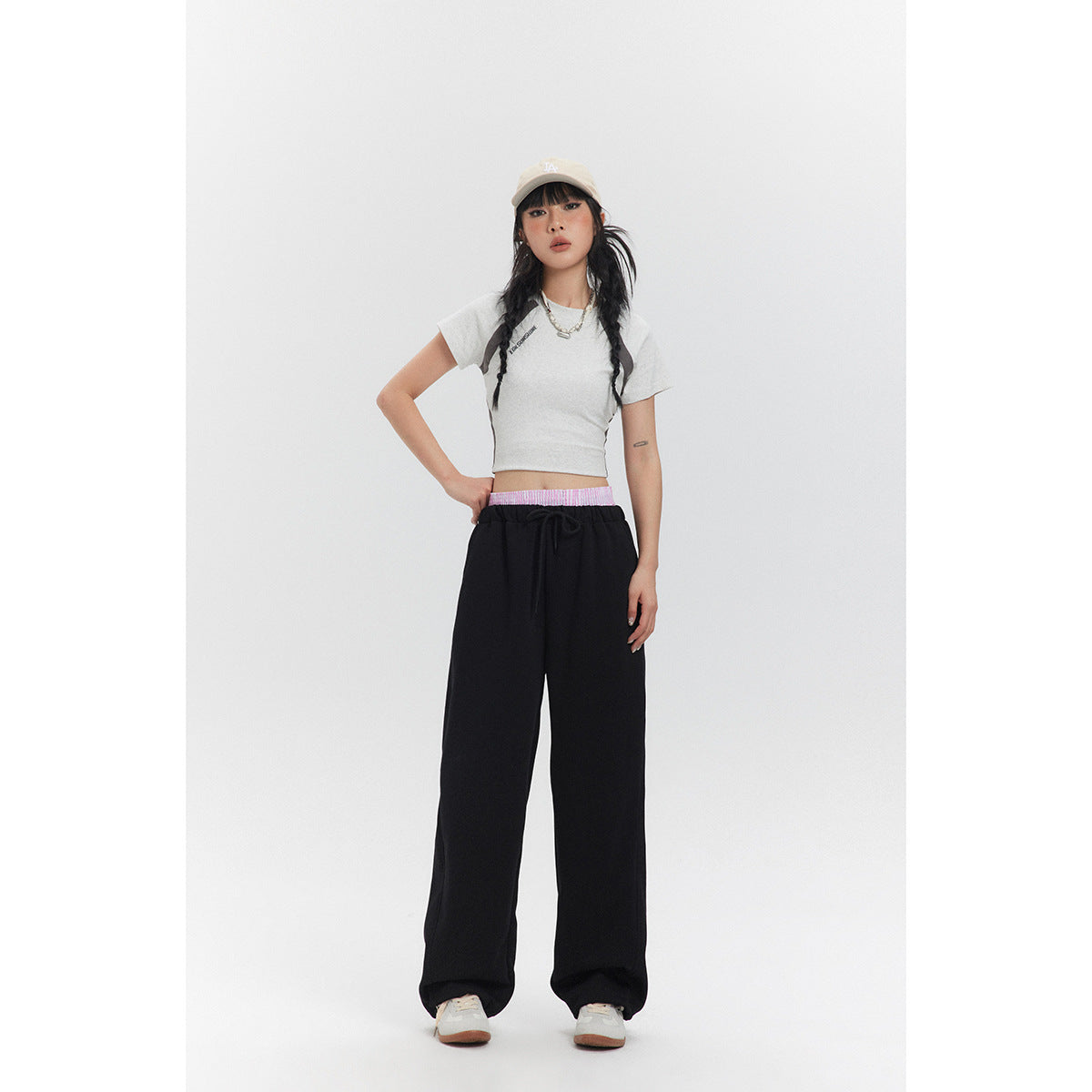 Retro 3D Cutting Casual Sweatpant