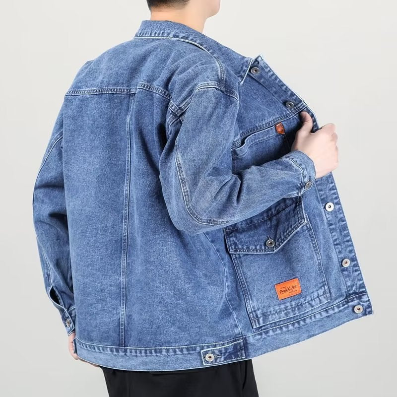 Smoky Gray Vintage Denim Jacket