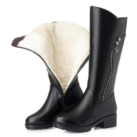Autumn And Winter Mid Heel