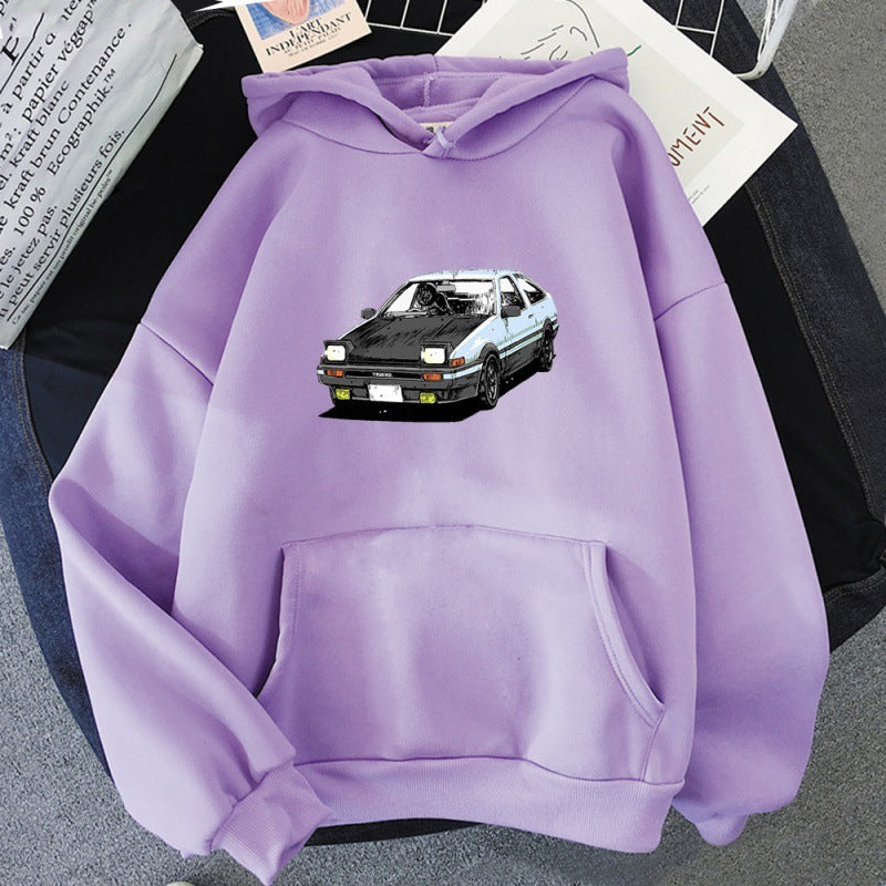 Car Printed Hoodie