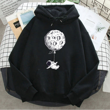 Loose Casual Printed Hoodie