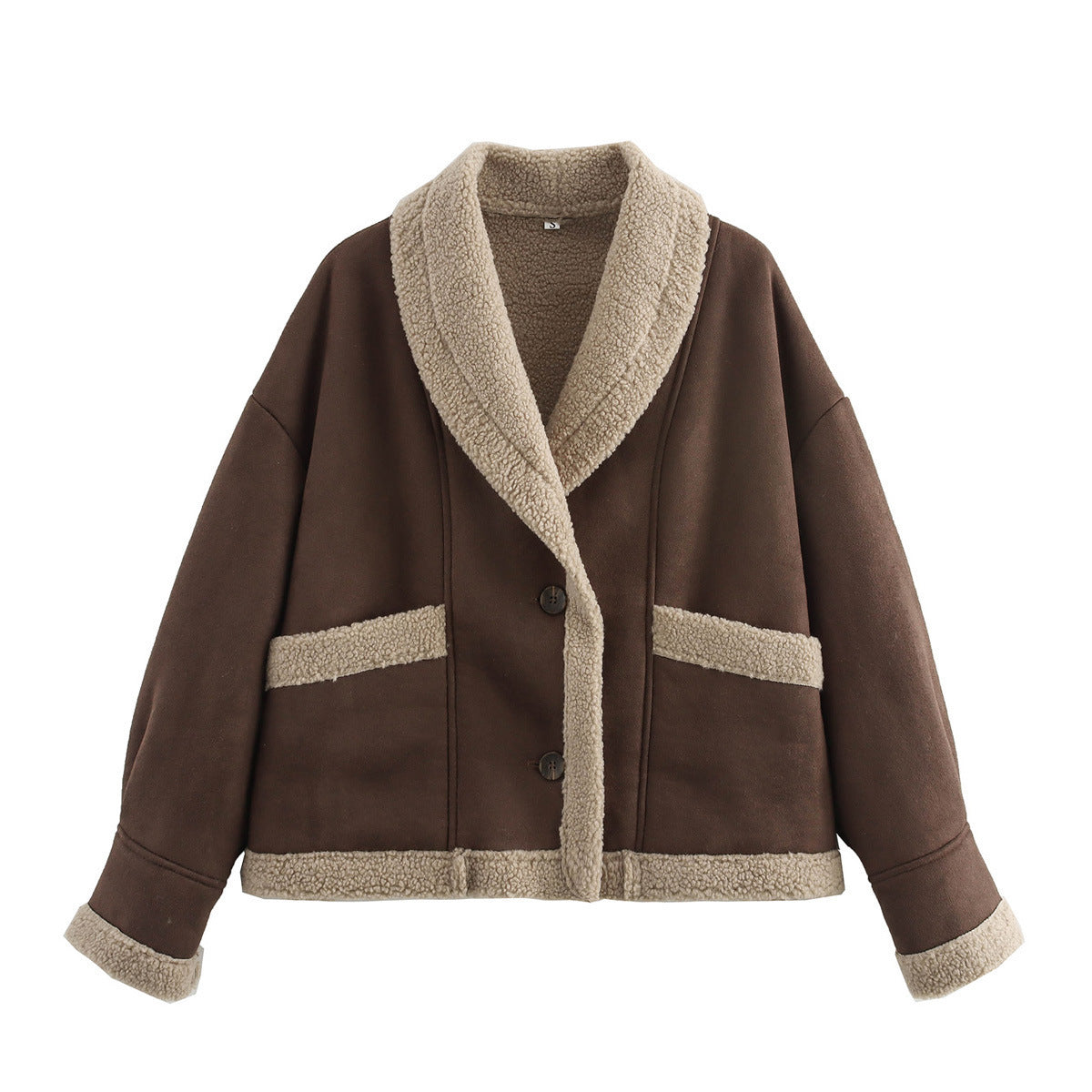 Retro Woolen Fur Leather Jacket