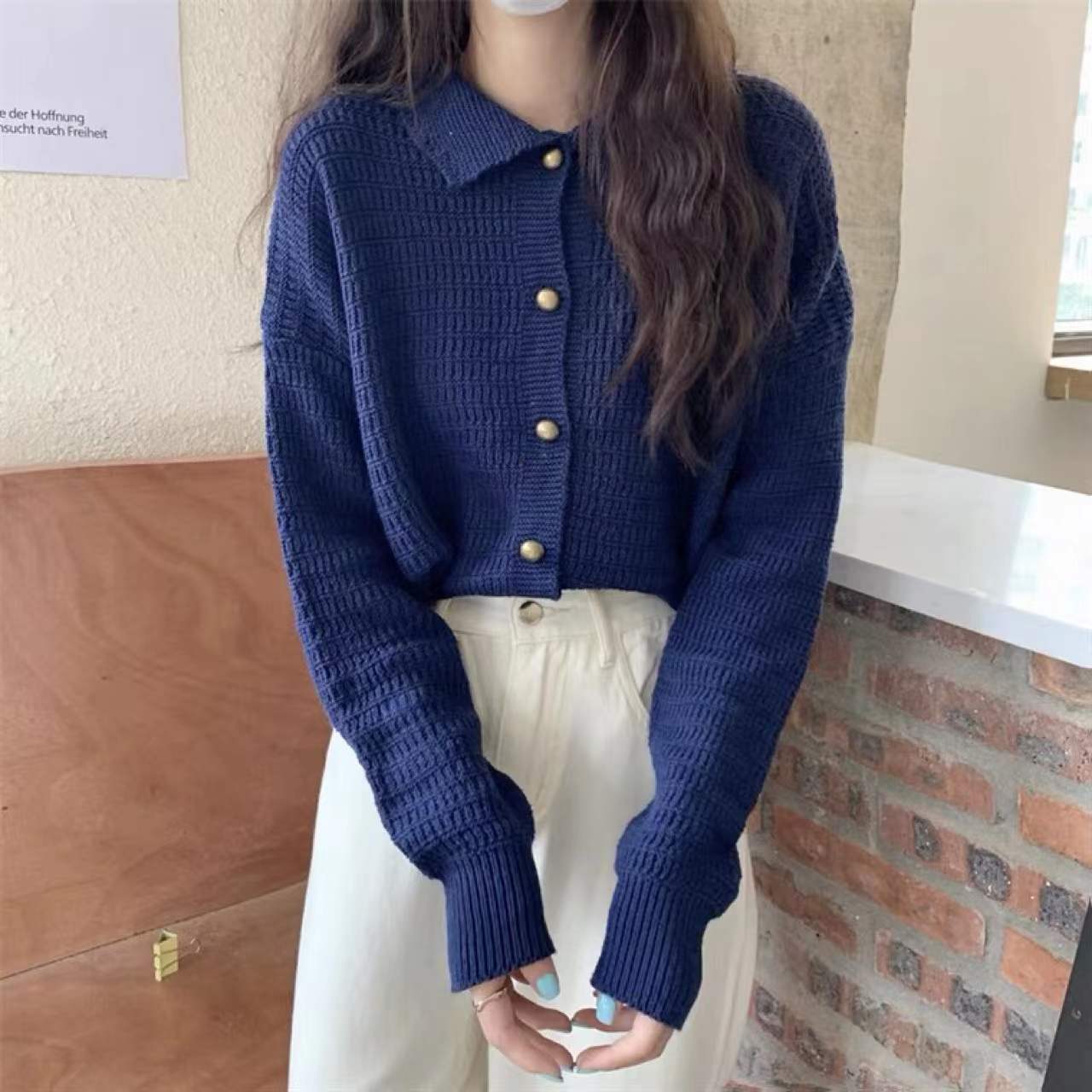 Retro Lapels Sweaters Cardigan