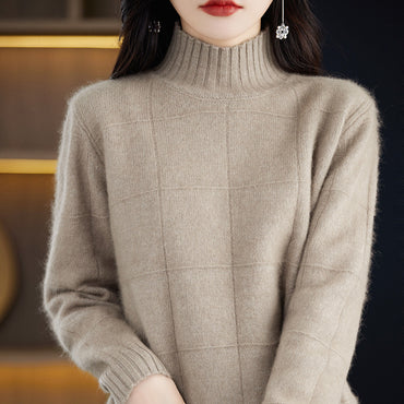 High Collar Short Knitted Sweaters
