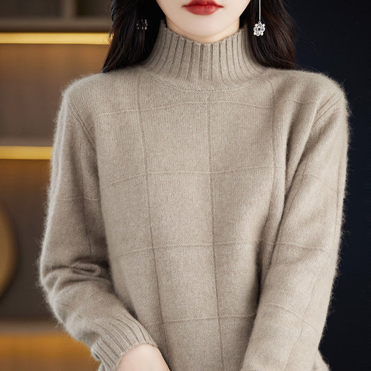 High Collar Short Knitted Sweaters