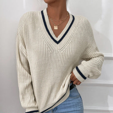 Winter Striped Pullover Sweater