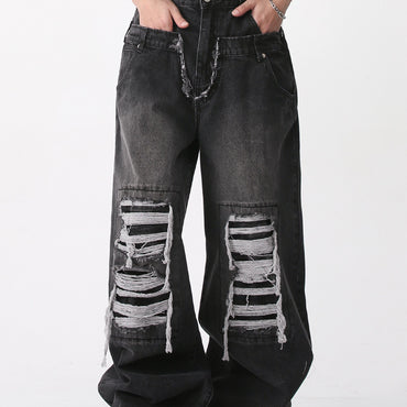 Loose Fitting Wide Leg Jeans