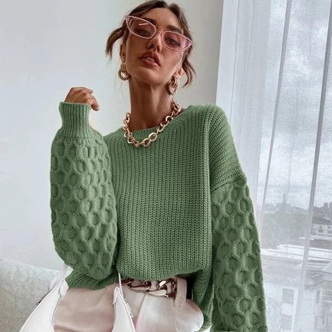Pullover Knitting Round Neck Sweaters