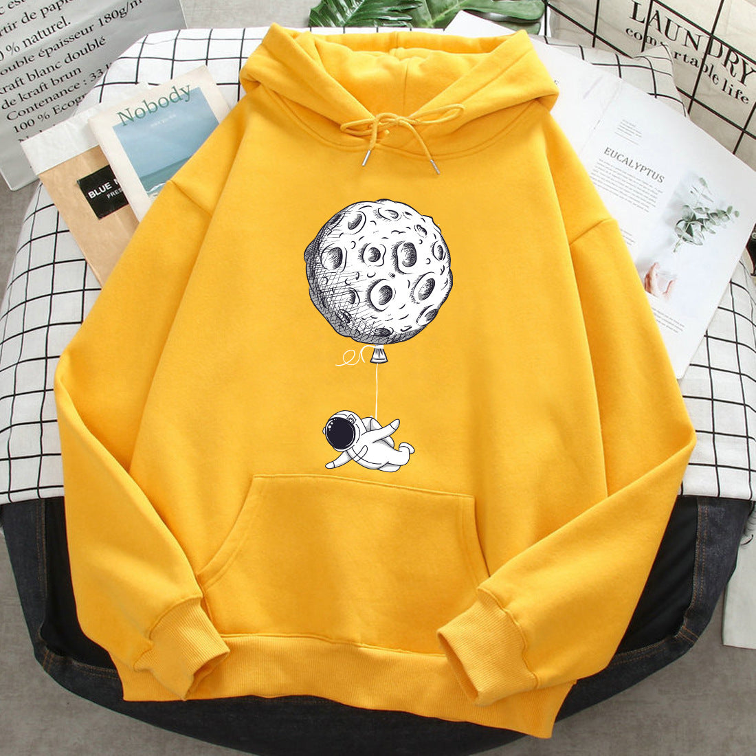 Loose Casual Printed Hoodie