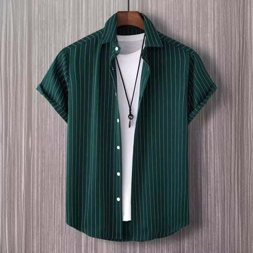Striped Button Front Shirt