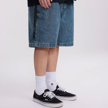 Retro Dark Denim Shorts