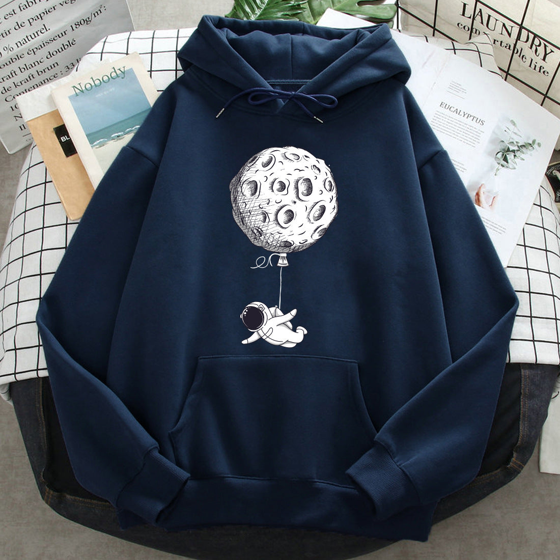Loose Casual Printed Hoodie