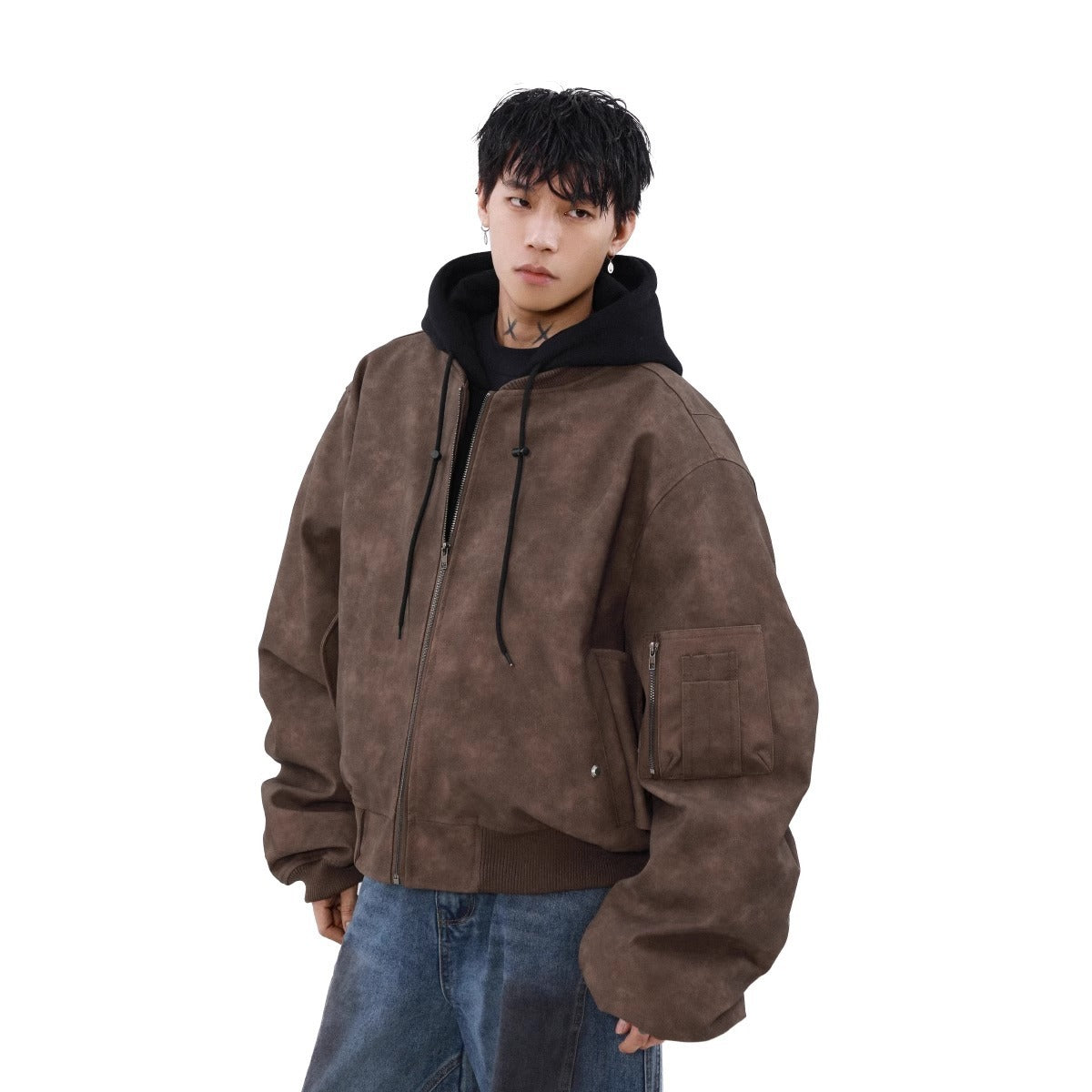 Loose Casual Hooded Coat