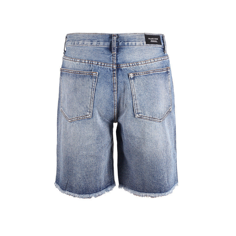 Loose Dad Denim Shorts