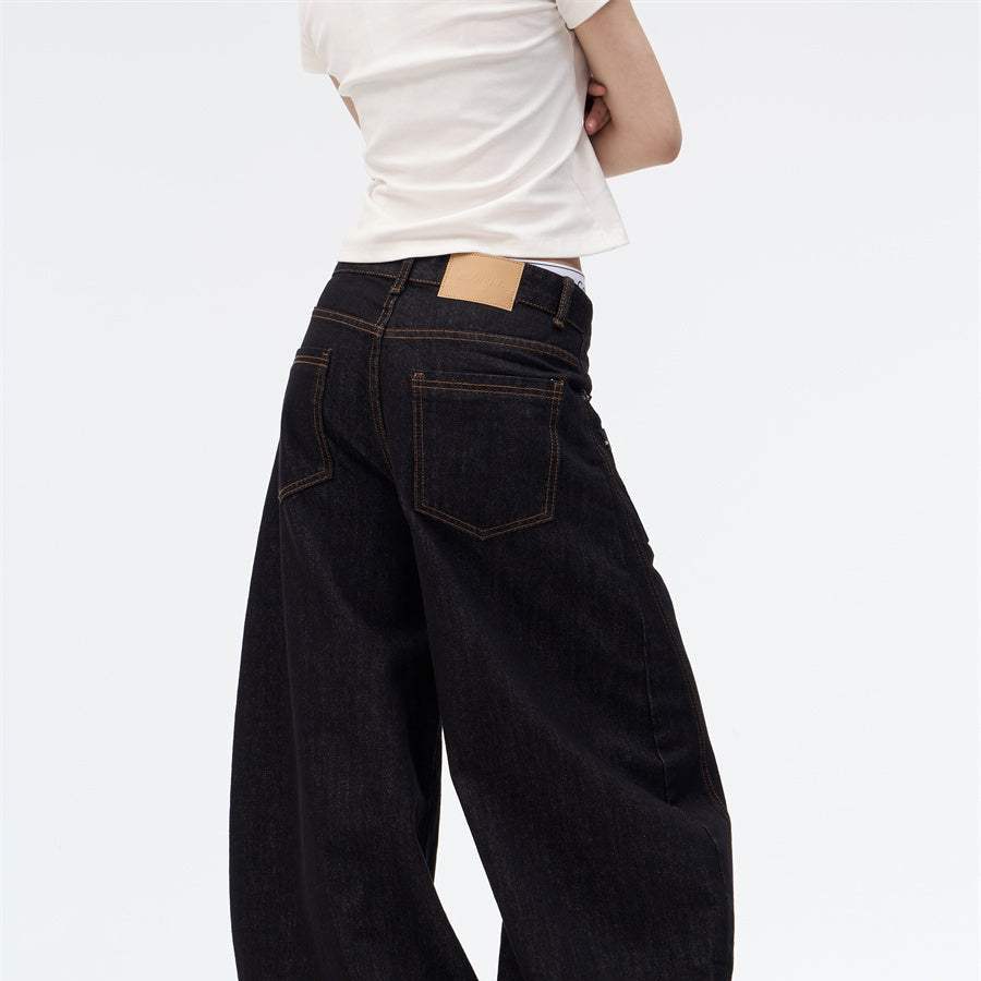 Embroidered Inside-out Jeans