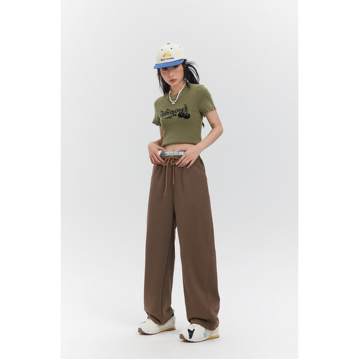 Retro 3D Cutting Casual Sweatpant