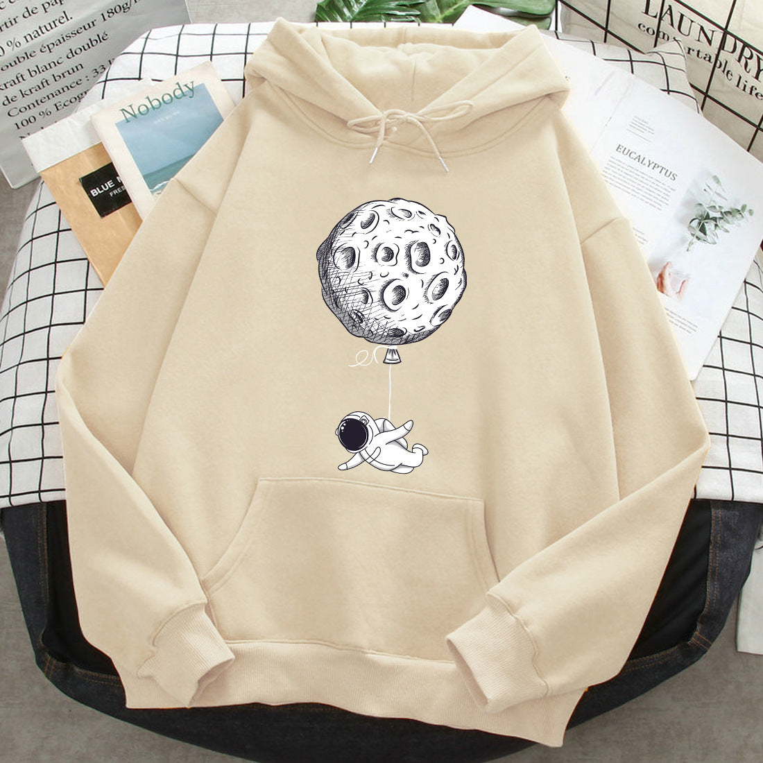 Loose Casual Printed Hoodie