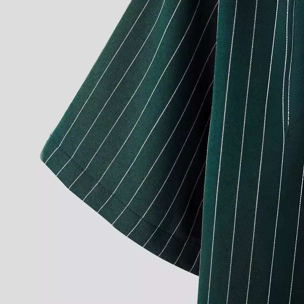 Striped Button Front Shirt
