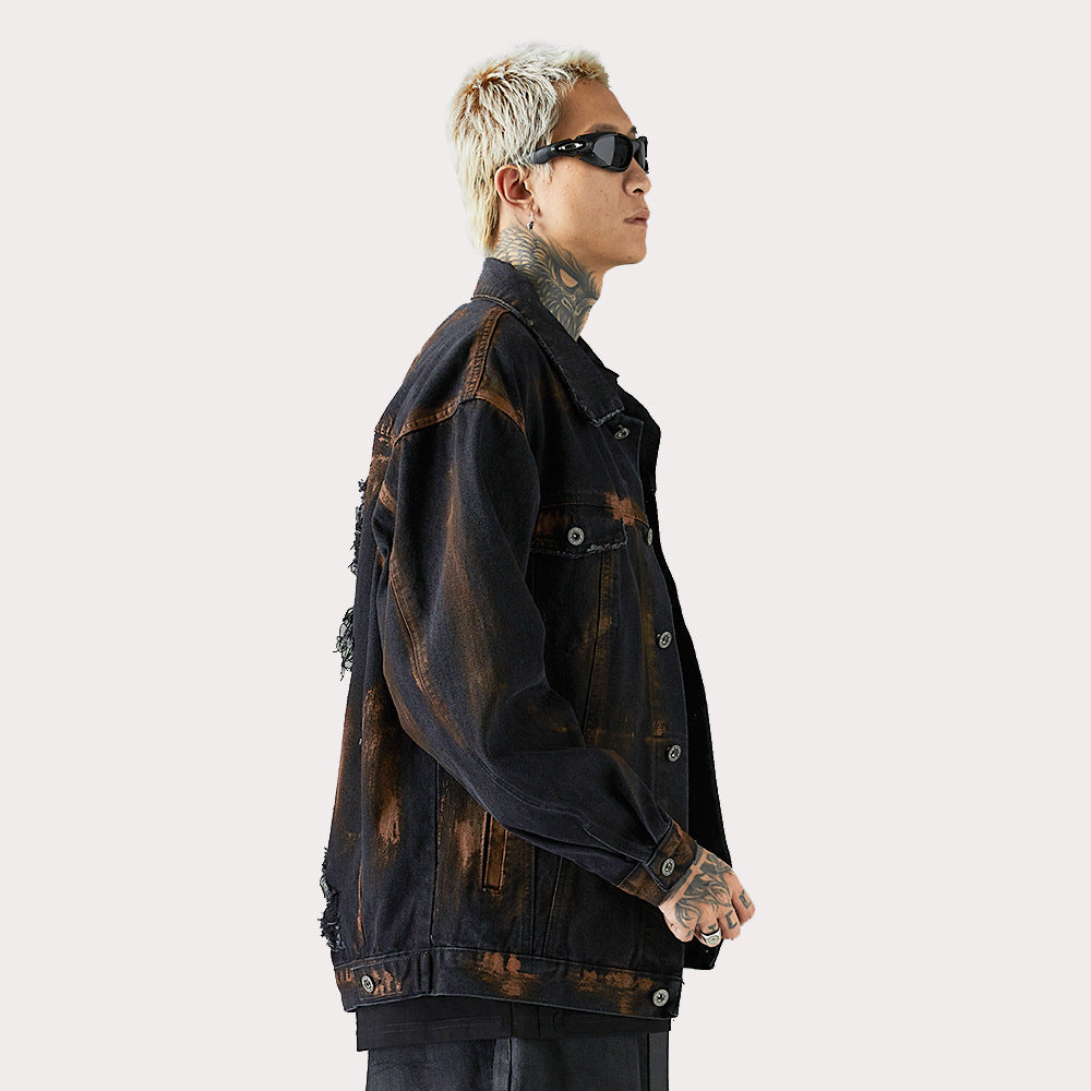 Fashion Holes Denim Jacket
