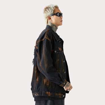 Fashion Holes Denim Jacket