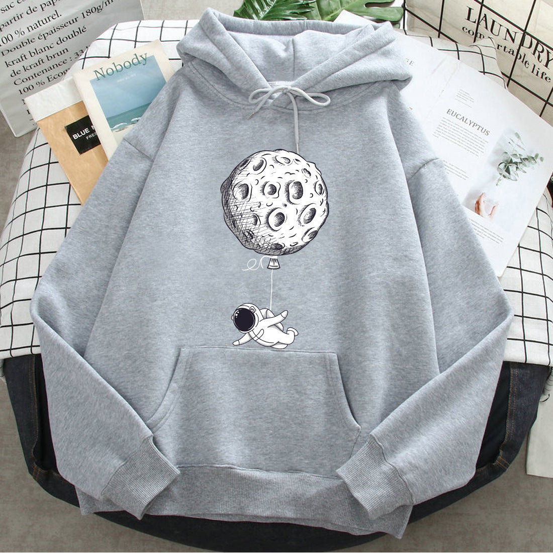 Loose Casual Printed Hoodie