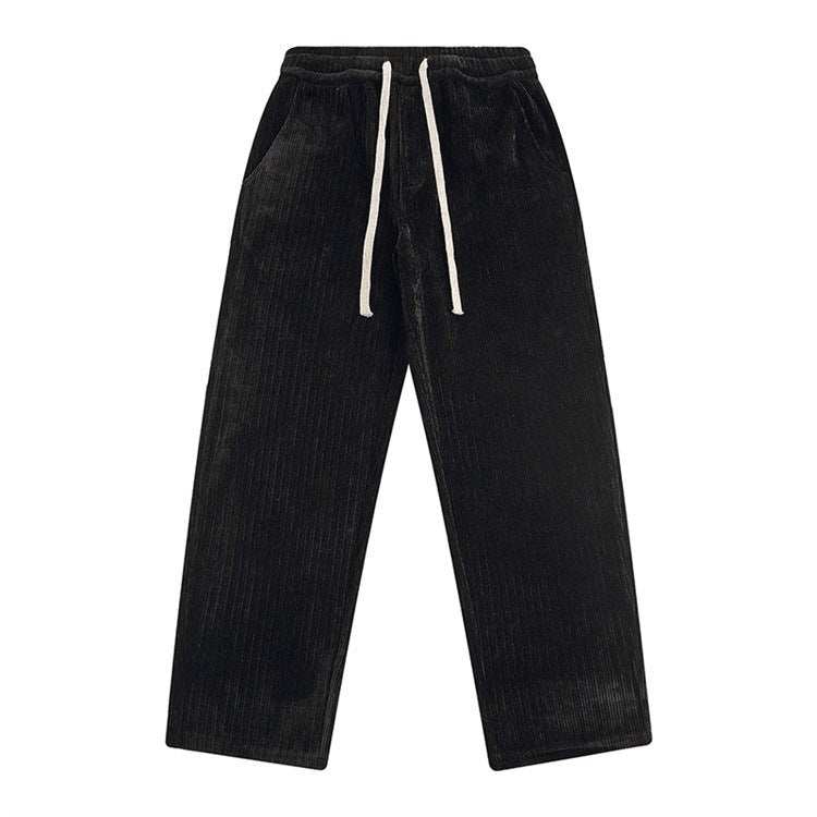 Corduroy Draped Knit Sweatpants