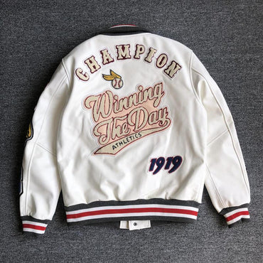 Leather Bomber Jacket