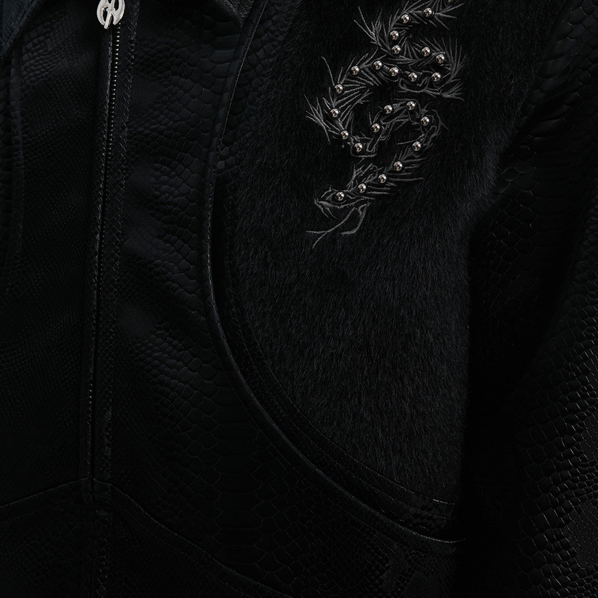 Snakeskin Stitching Jacket