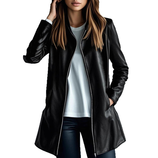 Versatile Casual Leather Jacket
