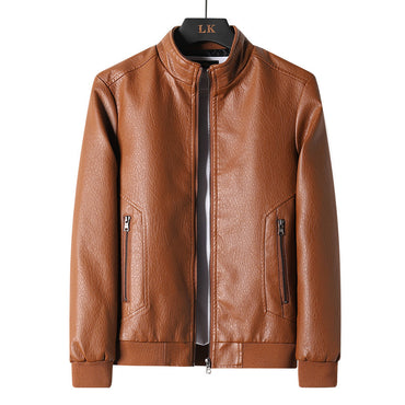 Men's Simplicity Leather Coat