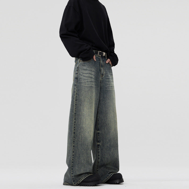 Casual Straight-leg Wide Leg Jeans