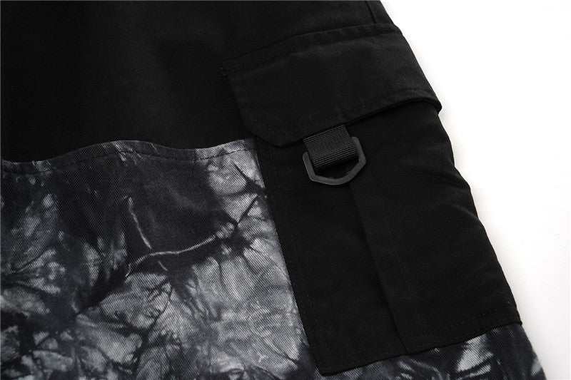 Tie Dye Panel Cargo Pants
