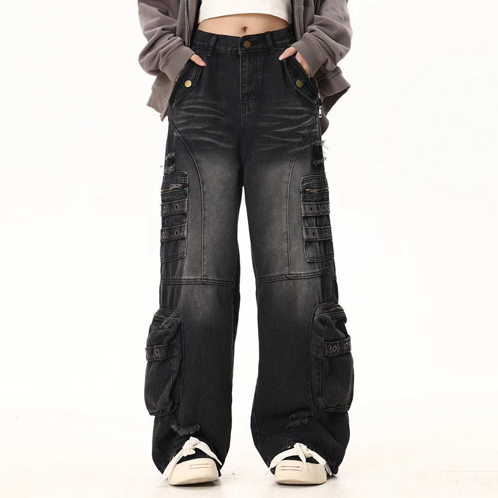 Washed Hole Denim