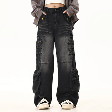 Washed Hole Denim