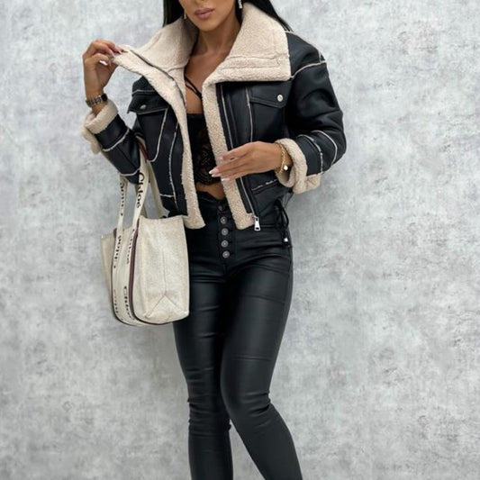 Winter New Lamb Wool Short Coat