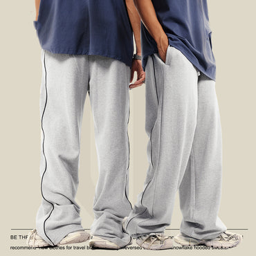College Style Loose Straight Sweatpant