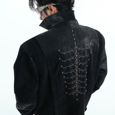 Snakeskin Stitching Jacket