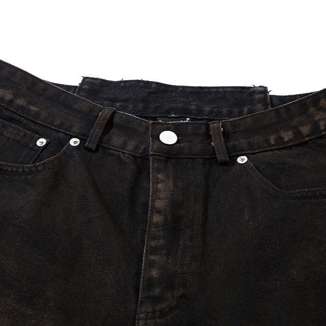 Waste Soil Spray Painting Denim