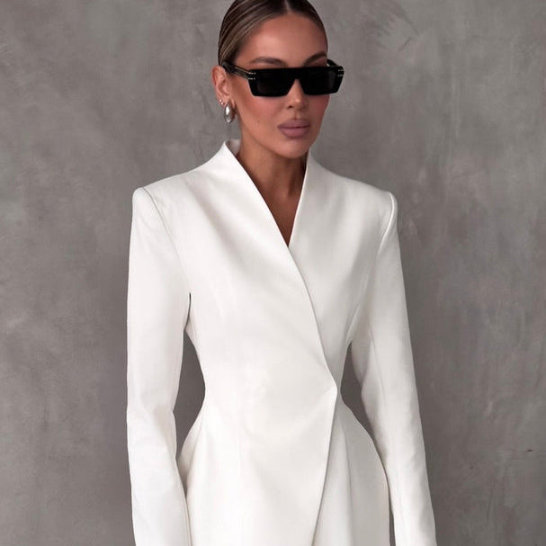 White Lapel Blazers