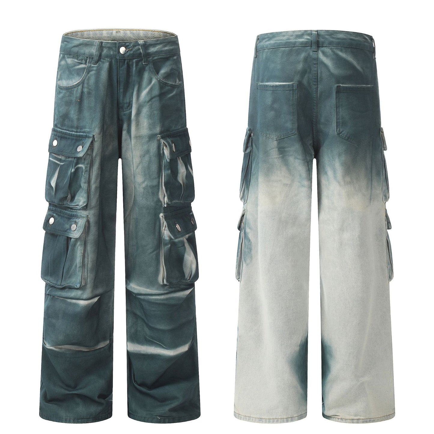 Hand Painted Paint Loose Denim