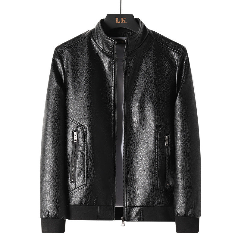 Men's Simplicity Leather Coat