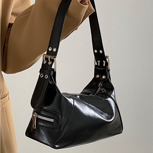 Retro Stitch Shoulder Bag