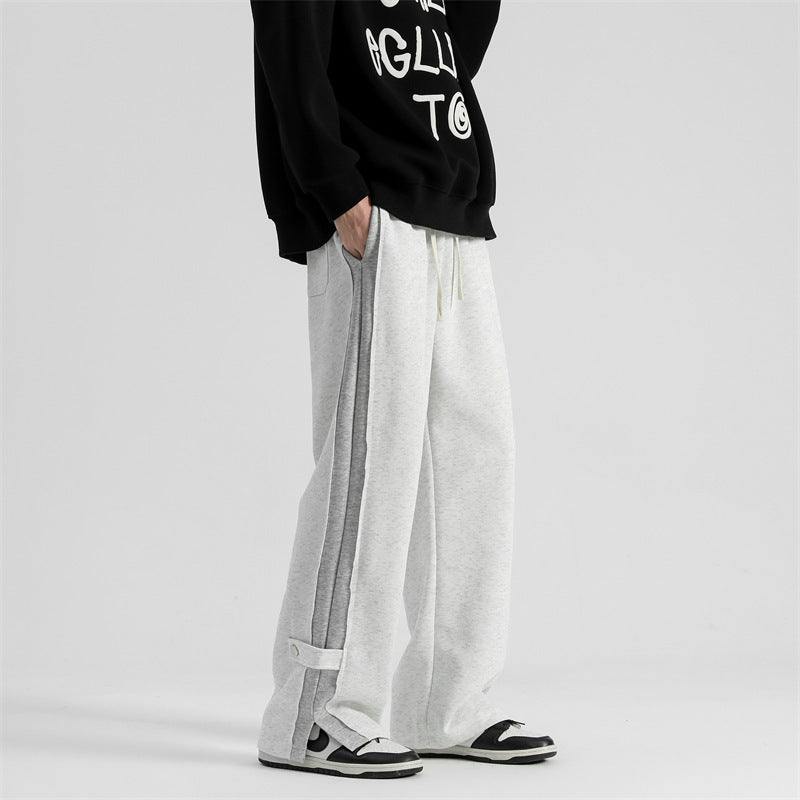 Patchwork Split Track Sweatpant