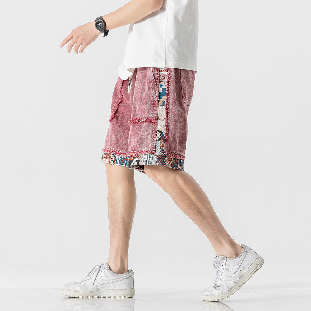 Raw Edge Denim Shorts
