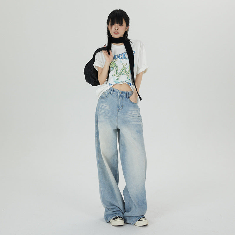 Mop High-Waist Loose Fit Jeans