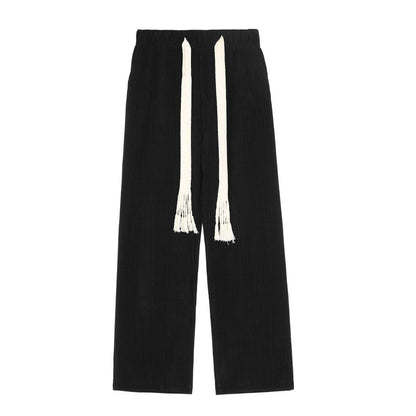 Loose Straight Corduroy Pants