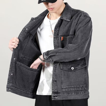 Smoky Gray Vintage Denim Jacket