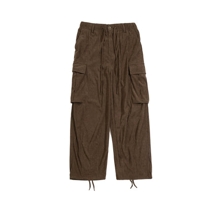 Retro Corduroy Workwear Pants