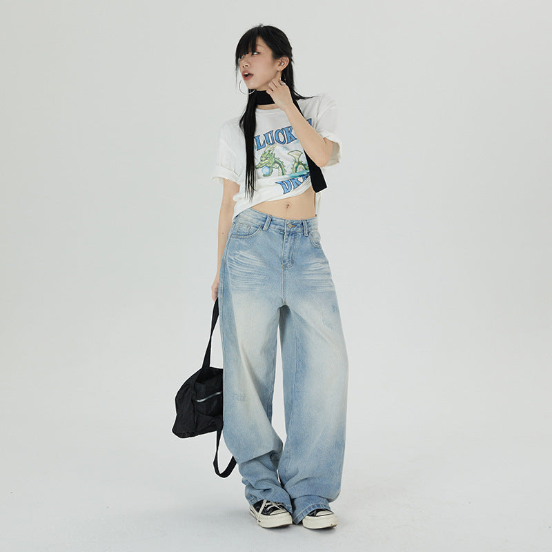 Mop High-Waist Loose Fit Jeans